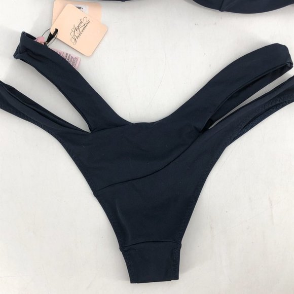 NWT Agent Provocateur Navy Pia Bikini Set size 6 and 36C liner still attached - Picture 10 of 16